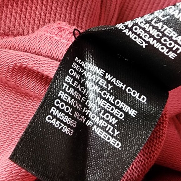 Zella Womens XS Shorts Organic Cotton Salmon PInk High Rise Sweat Shorts Pockets - Picture 8 of 9